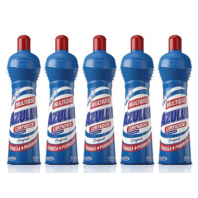 Limpador Azulim Multiuso Uso Diário 500ml Kit 5