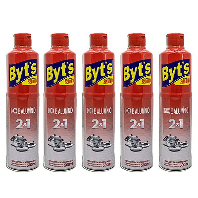 Limpador De Inox e Alumínio Na Cozinha Semorin Byts Kit 5