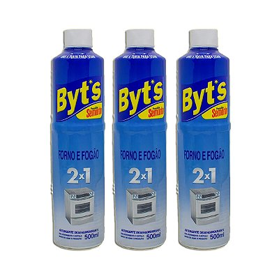 Limpador Desengordurante de Forno e Fogão Semorin Byts Kit 3