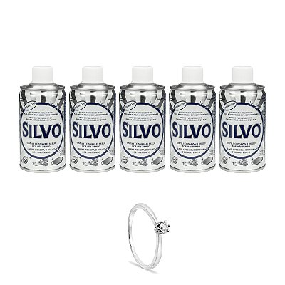 Limpador Líquido Para Metais Silvo Kit 5