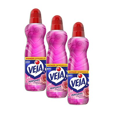 Limpador Veja Perfumes Flores do Mediterrâneo Kit 3