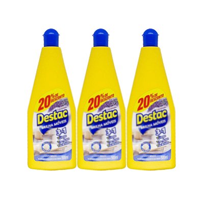 Lustra Movéis Destac Lavanda 500ml Kit 3