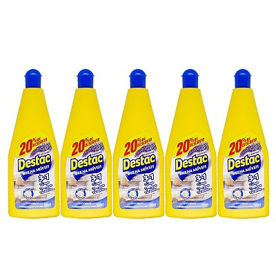 Lustra Movéis Destac Lavanda 500ml Kit 5