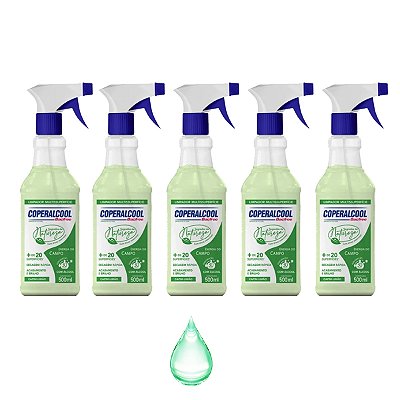 Limpador Coperalcool Multiuso Bacfree Capim Limão Kit 5