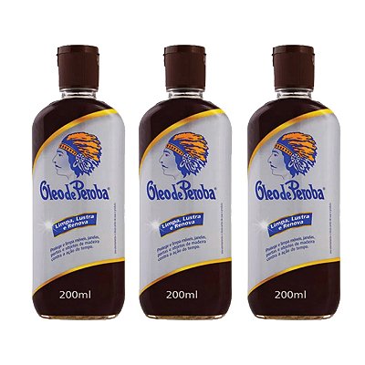 Óleo De Peroba 200 Ml Kit 3