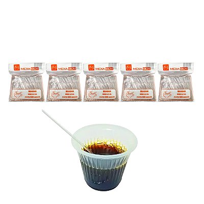 Pazinha Mexedor De Café 9 Cm Com 500 unidades Kit 5