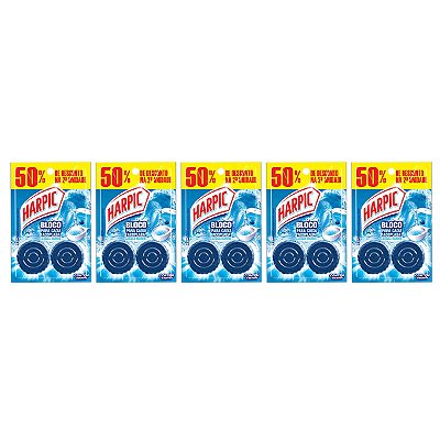 Pedra Sanitaria Bloco Harpic Caixa Acoplada Kit 5