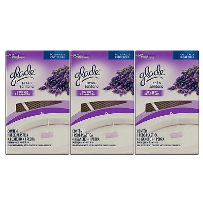 Pedra Sanitária Glade Bouquet De Lavanda Kit 3