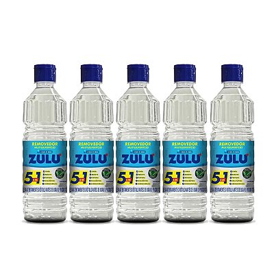 Removedor Multissuperfície 5x1 Base De Agua Zulu 450ml Kit 5