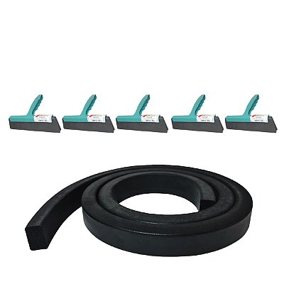 Rodinho Plástico Para Remover Água De Pia Kit 5