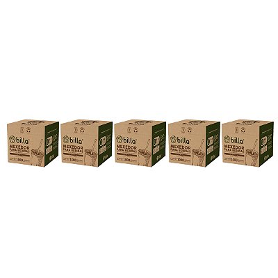 Billa Mexedor de Bambu Para Bebida Kit 5