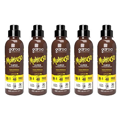Multiuso Bio Vegano Garoa Super Concentrado 500 ml Kit 5
