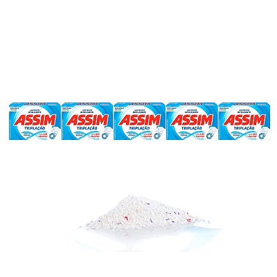 Sabão Em Pó Assim Tripla Ação Médio Kit 5