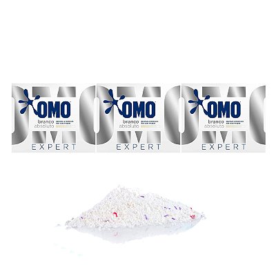 Sabão Em Pó Omo Expert Branco Absoluto Kit 3