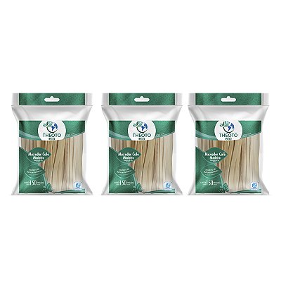 Mexedor Cafe De Madeira 9 Cm Pct C 150 Kit 3