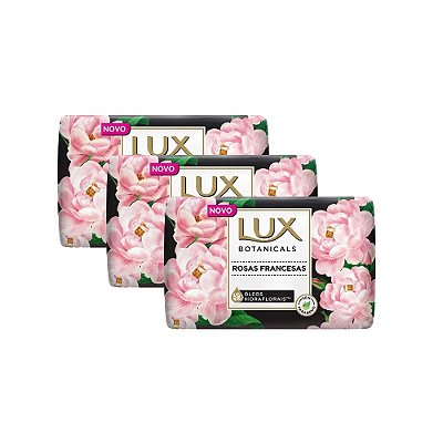 Sabonete Lux Botanicals Rosas Francesas 85g Kit 3
