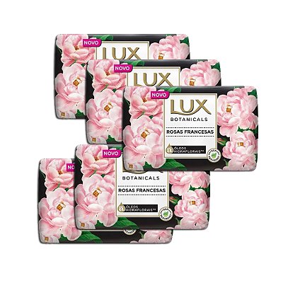 Sabonete Lux Botanicals Rosas Francesas 85g Kit 5