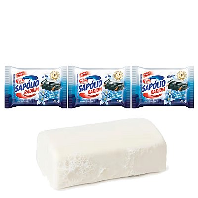 Saponáceo Sapólio Radium Em Barra 200ml Bombril Kit 3