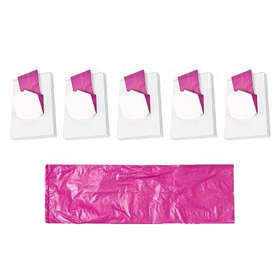 Saquinho De Descarte Para Absorvente Rosa C 60 un Kit 5