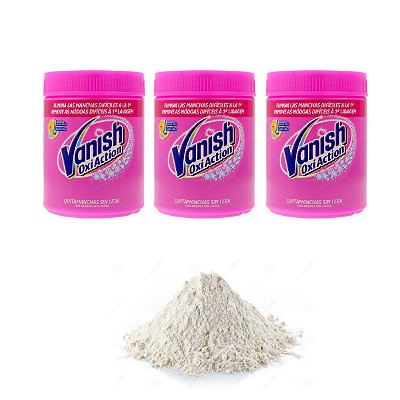 Tira Manchas Em Pó Vanish Oxi Action Pink 450g Kit 3