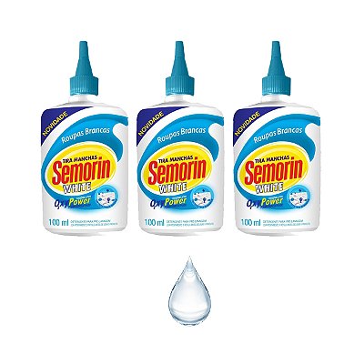 Tira Manchas Semorin Com dosador White Power Kit 3