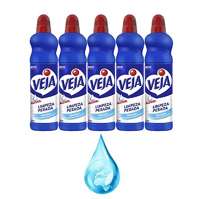 Veja Gold Limpeza Pesada Original 500ml Kit 5