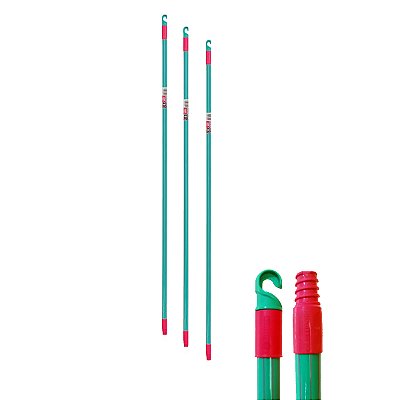 Cabo De Madeira Plástico Rodo Vassoura Desentupidor Kit 3