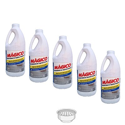 Removedor de Sujeira Pesada Desentupidor Desengraxante Kit 5