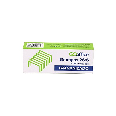 Caixa de Grampo 26/6 Cobreado com 5000 Unidades