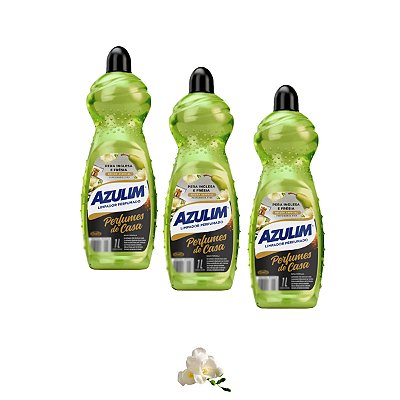 Limpador Perfumado Aroma Pera Inglesa e Frésia Azulim Kit 3