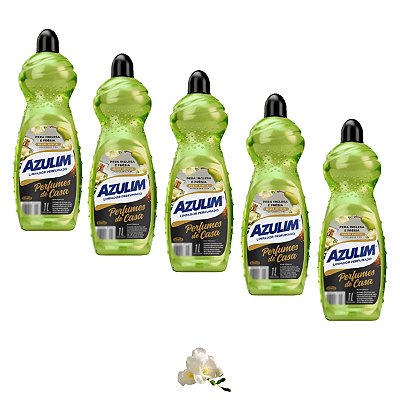Limpador Perfumado Aroma Pera Inglesa e Frésia Azulim Kit 5