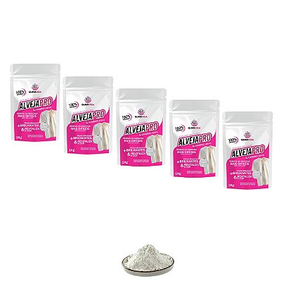 TIRA MANCHAS PERCABONATO DE SÓDIO ALVEJANTE 1KG KIT 5