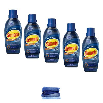LAVA ROUPAS SEMORIN JEANS 500ML Kit 5