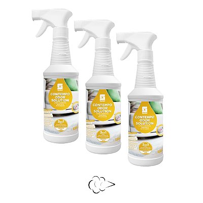 Limpador De Tecidos E Estofados Spartan Odor Solution Kit 3