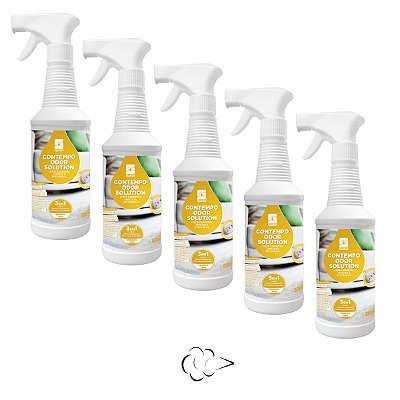 Limpador De Tecidos E Estofados Spartan Odor Solution Kit 5