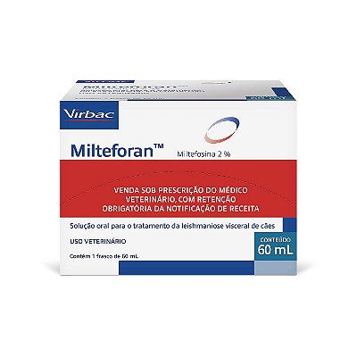 Milteforan 60ml Virbac – Tratamento da Leishmaniose Canina