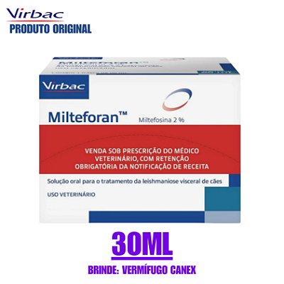 Milteforan 30ml Virbac – Tratamento da Leishmaniose Canina