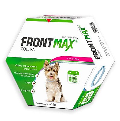 Coleira Antiparasitas Frontmax de até 4kg 14g