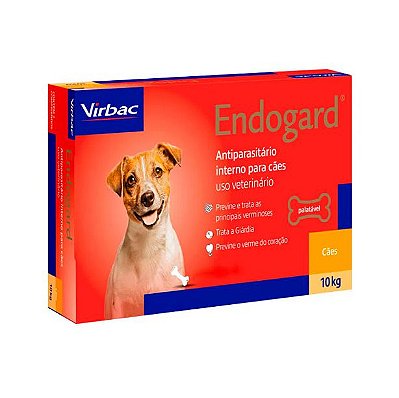 Antiparasitário Virbac Endogard para Cães de Até 10 kg 6cp