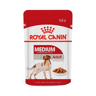 Ração Úmida Royal Canin Medium Adult para Cães Adultos de Porte Médio 140g