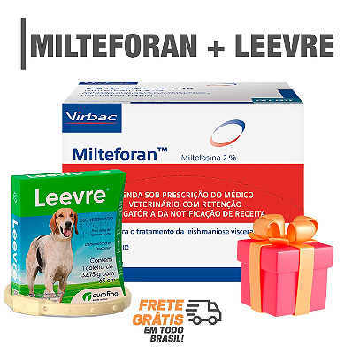 Milteforan Virbac 90 ml + Coleira Leevre Grande
