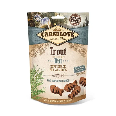 Carnilove dog semi moist snack trout enriched with dill 200 g