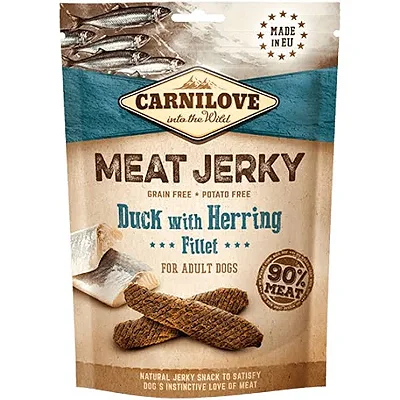 Carnilove jerky duck & herring fillet 100 g
