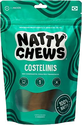 Costelinis natty chews - 2 un costela bovina