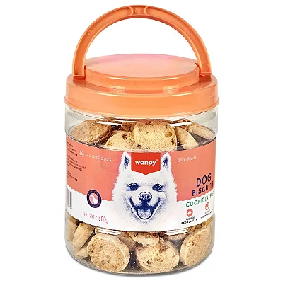 Petisco para cachorro Wanpy cookie sabor frango e maçã 500g