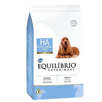 Ração Equilíbrio Veterinary Hypoallergenic para Cães Adultos 7,5kg