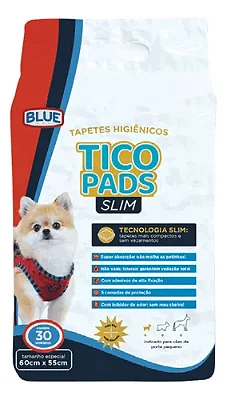 TAPETE HIGIENICO TICO SLIM 60X55  30 UN