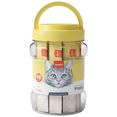 PETISCO PARA GATO WANPY CREAMY FRANGO 40x14g = 560G
