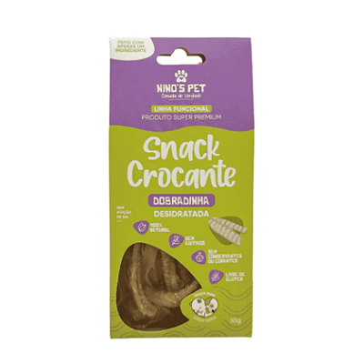 Snack Crocante Dobradinha Desidratada 50g Ninos Pet