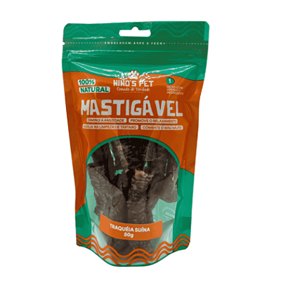 Traqueia Suína Desidratada 50g Ninos Pet